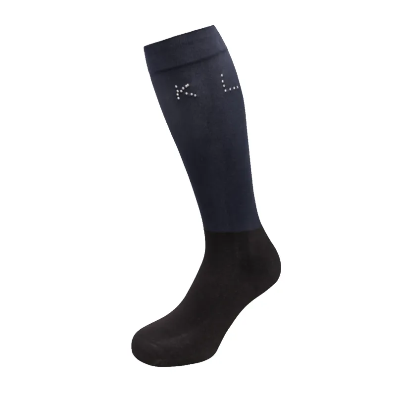 Kingsland KLdalary Show Socks With Crystals - 2 Pack - Navy